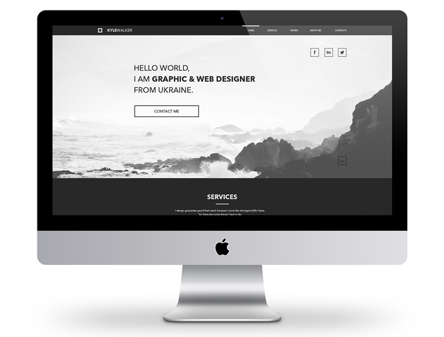 black-and-white websites-Own-portfolio-website