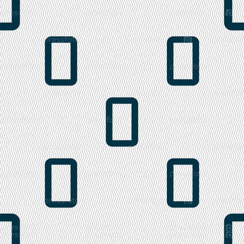 number zero icon sign. Seamless abstract background with geometric